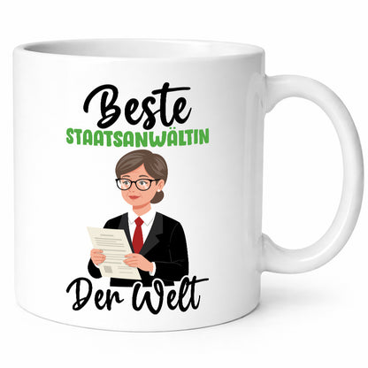 Beste Staatsanwältin | Anwältin v2 Geschenkidee Humor Tasse