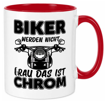 Biker werden nicht grau | Motorrradfahrer Tasse Humor Geschenkidee