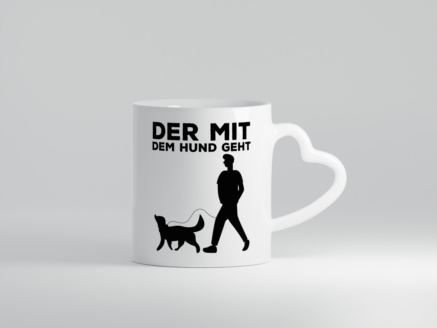 Der mit dem Hund | Hundebesitzer Tasse Spaziergang Geschenk Tierliebhaber Humor
