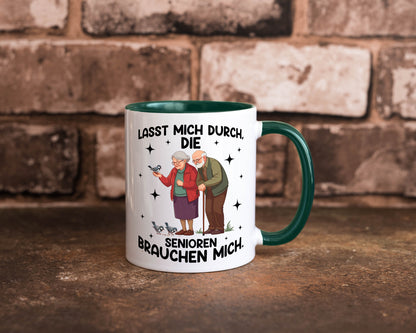 Senioren brauchen mich | Altenpflege Pflegekraft lustiger Spruch Geschenk Humor
