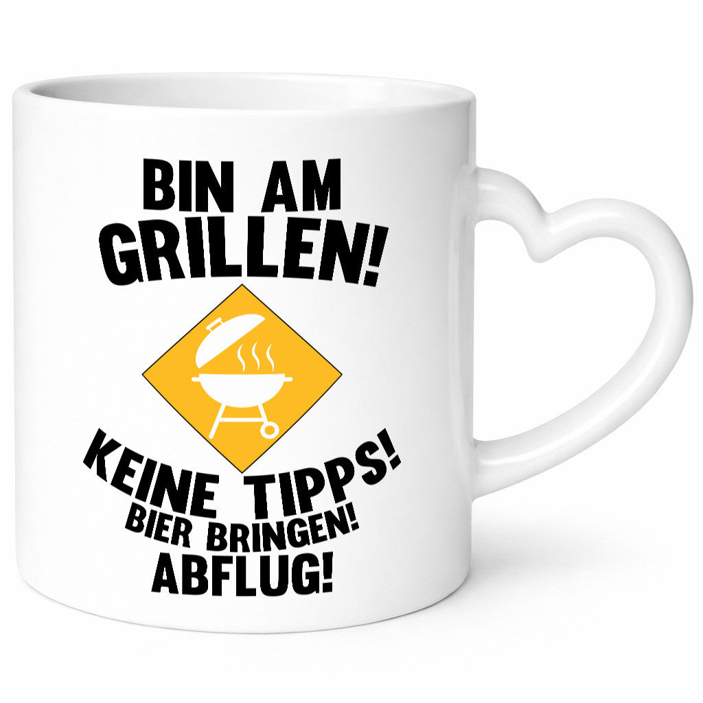 Bin am Grillen | Bier bringen und Abflug Grillmeister Geschenk Humor
