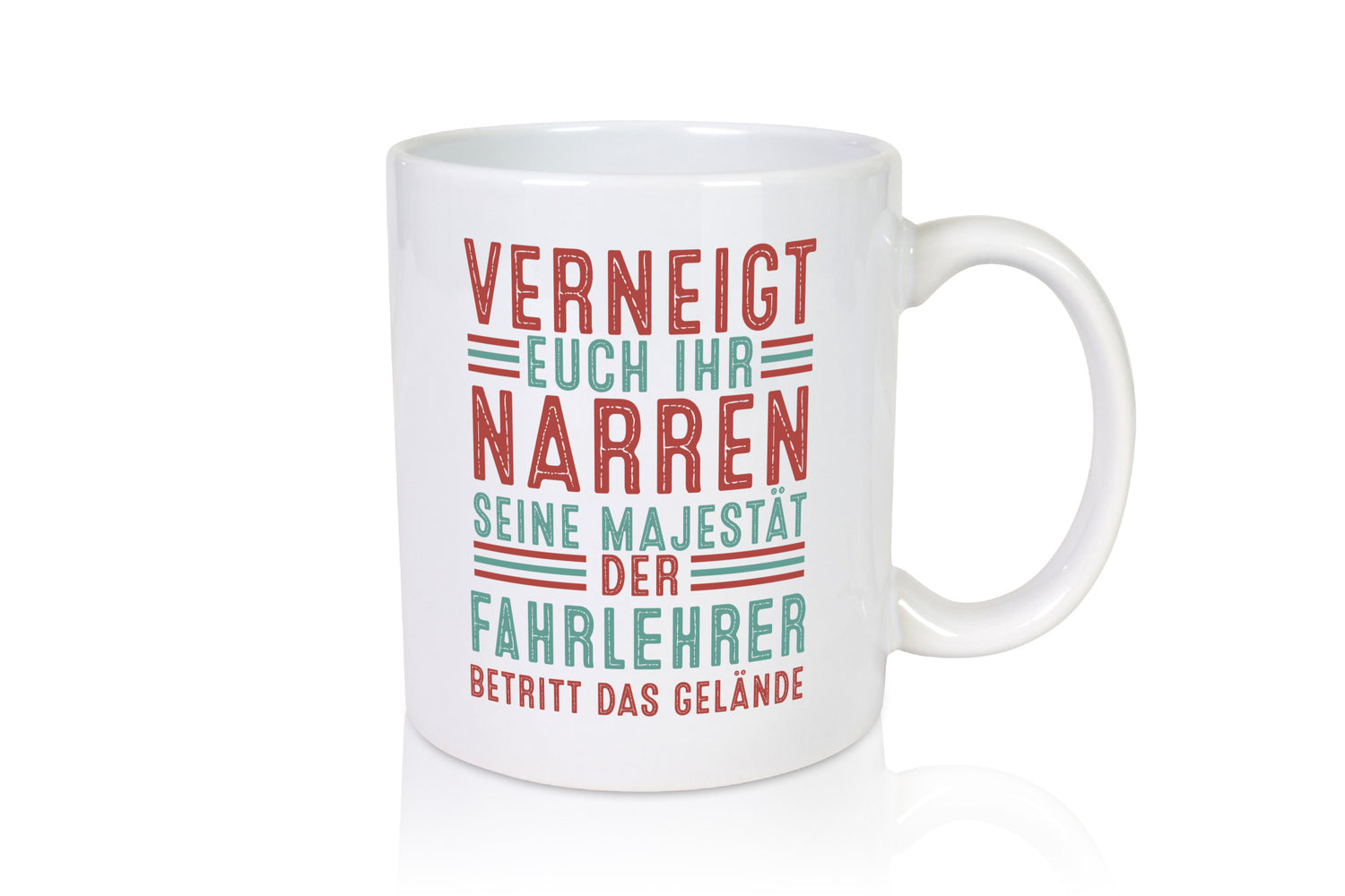 Verneigt euch: Fahrlehrer | Fahrschule v2 Geschenkidee Humor Tasse