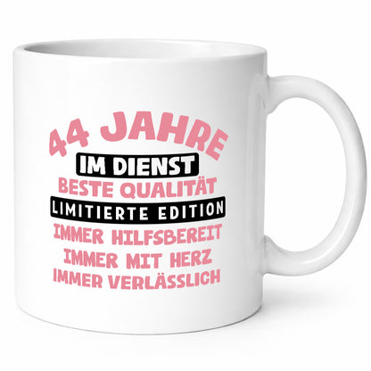 44 Jahre im Dienst | Jubiläum Arbeit v11 lustiger Spruch Geschenk Kollegen Büro