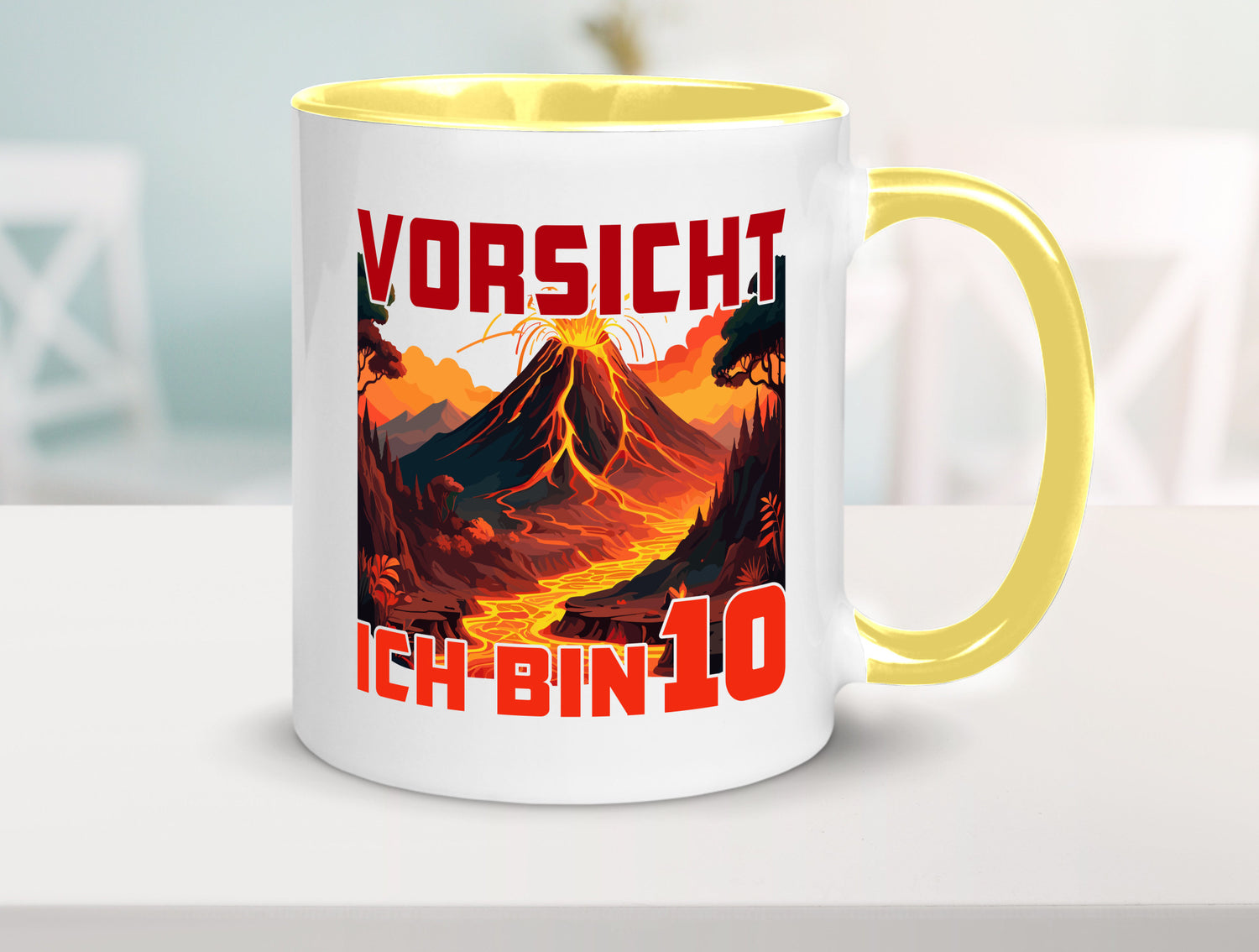 10. Geburtstag | 10 Jahre Vulkanausbruch Vulkan Humor Geschenkidee Tasse
