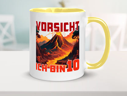 10. Geburtstag | 10 Jahre Vulkanausbruch Vulkan Humor Geschenkidee Tasse