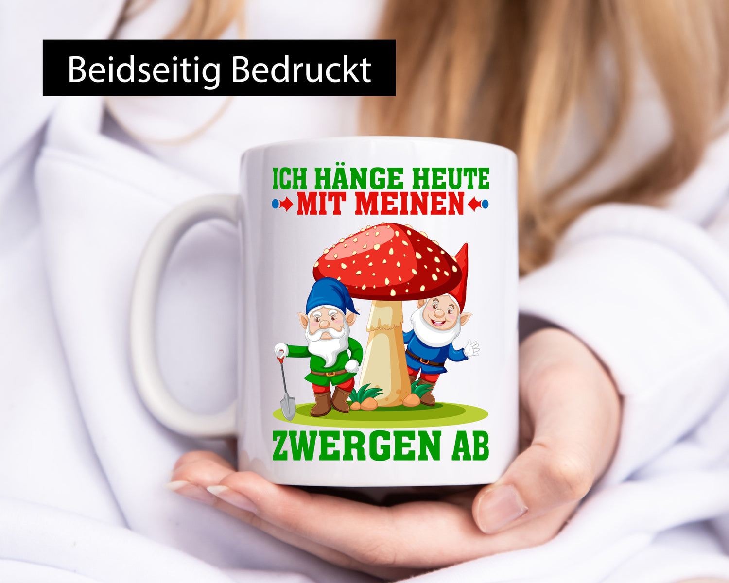 Hänge mit meinen Zwergen ab | Gartenzwerg Geschenk Humor Geschenkidee lustiger