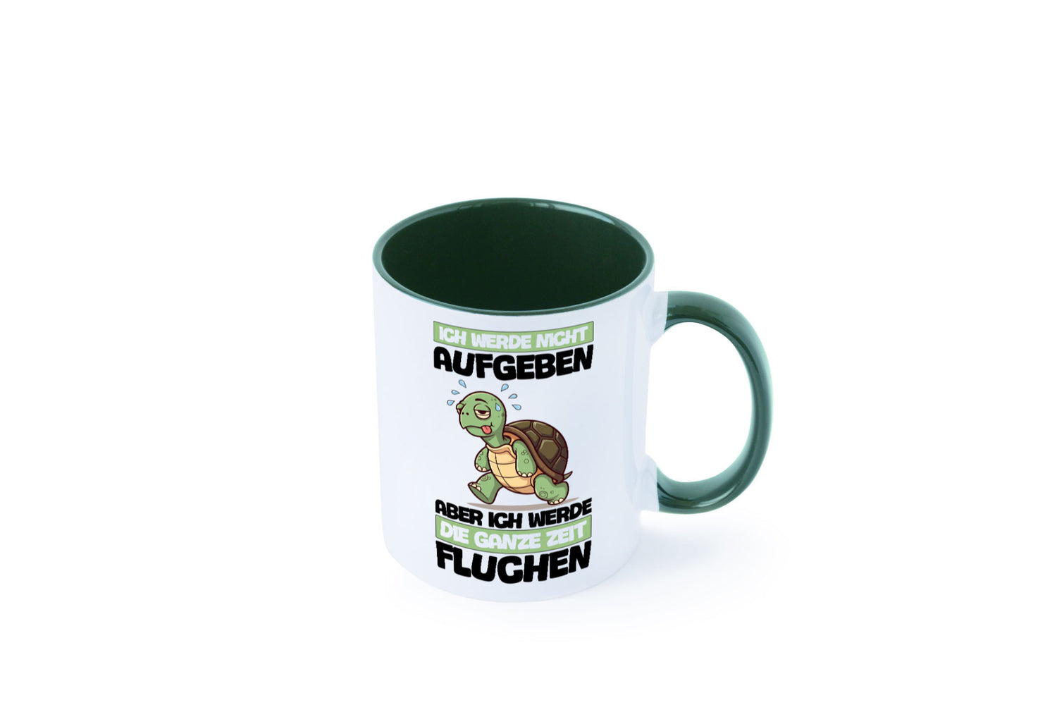 Ich geb nicht auf werde aber fluchen | Schildkröte Joggen v2 Humor Geschenkidee