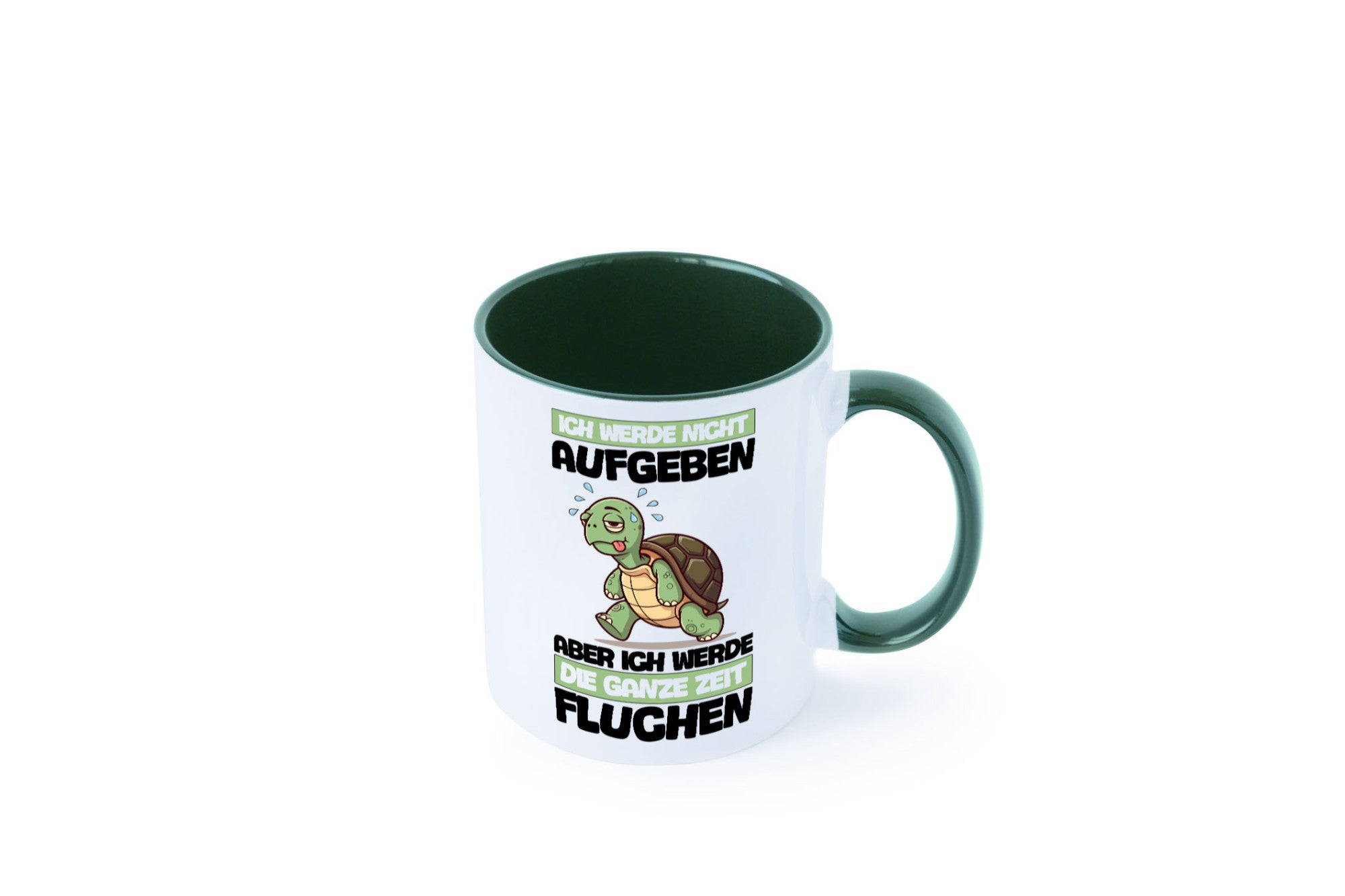 Ich geb nicht auf werde aber fluchen | Schildkröte Joggen v2 Humor Geschenkidee