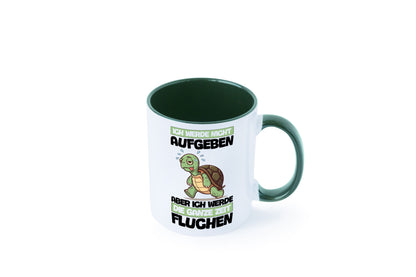 Ich geb nicht auf werde aber fluchen | Schildkröte Joggen v2 Humor Geschenkidee