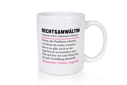 Rechtsanwältin | Spruch Jurstin Anwältin Humor v2 lustiger Geschenk