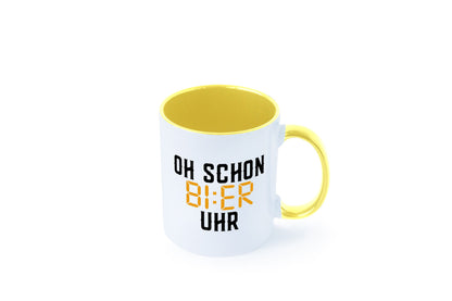 Oh schon Bier Uhr | Biertrinker Party Feiern Pils Humor Geschenkidee Tasse