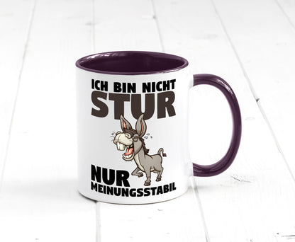Sturer Esel | Sturkopf Tasse Dickkopf Spruch Humor lustiger Geschenk