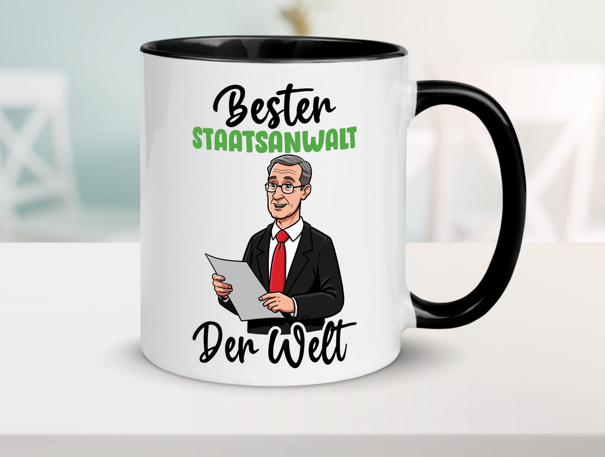 Bester Staatsanwalt | Anwalt Jurist v2 Geschenkidee Humor Tasse