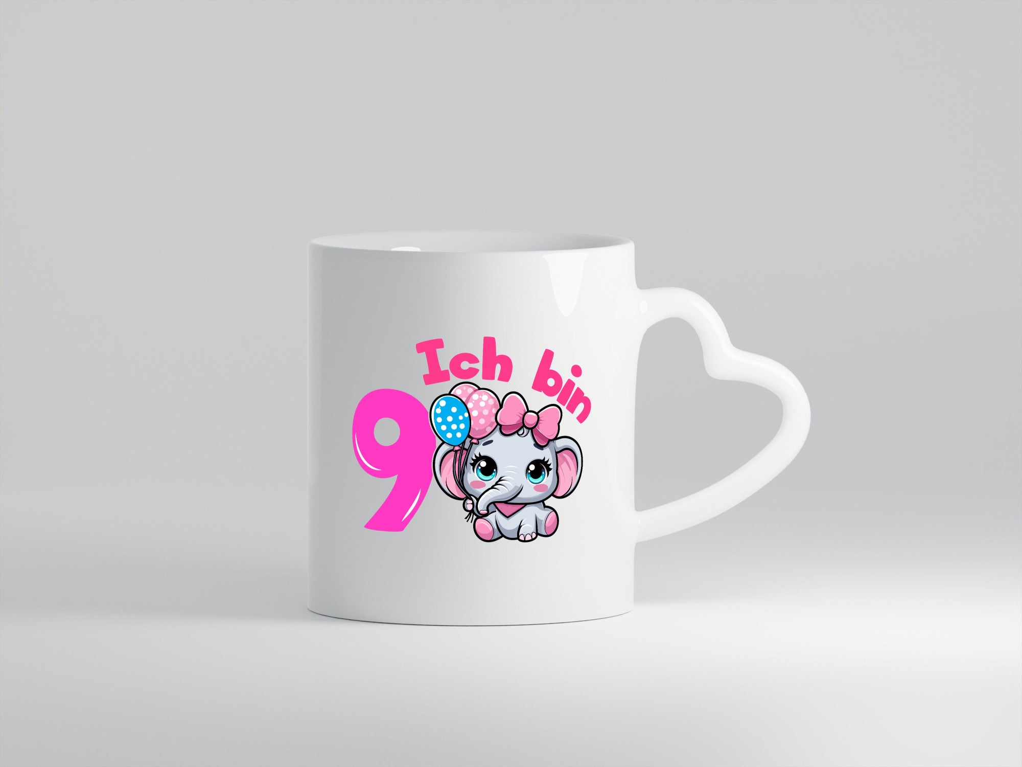 9. Geburtstag | 9 Jahre Elefant Mädchen Geschenk Geschenkidee lustiger Spruch