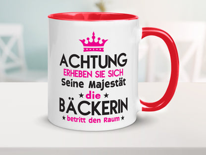 Seine Majestät Bäckerin | Bäckerei Frauen Backen Humor Geschenkidee Tasse