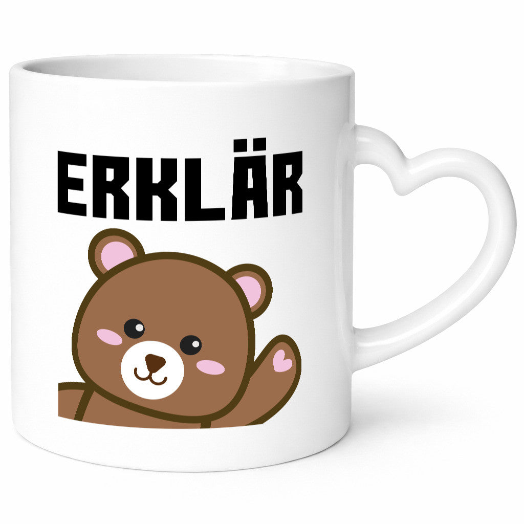 Erklär Bär | süße Tasse lustiger Spruch Lehrer Geschenk Humor Geschenkidee