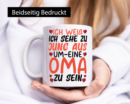 Sehe Jung aus um eine Oma zu sein | Großmutter Geschenk Familie Geschenkidee