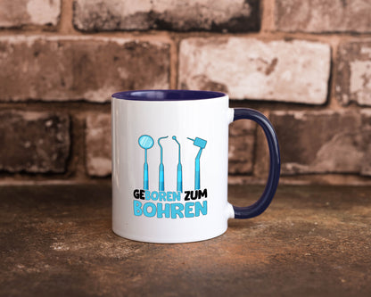 Geboren zum Bohren | Zahnarzthelferin Zahnarzt lustiger Spruch Geschenk Humor