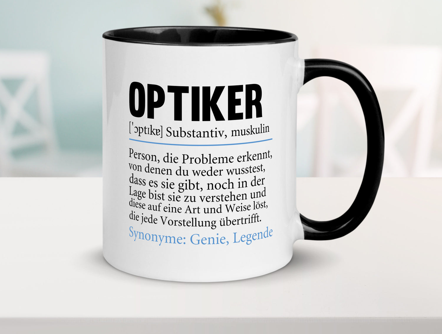 Optiker | Spruch Augenoptiker Beruf Humor v2 lustiger Geschenk Arbeit Kollegen