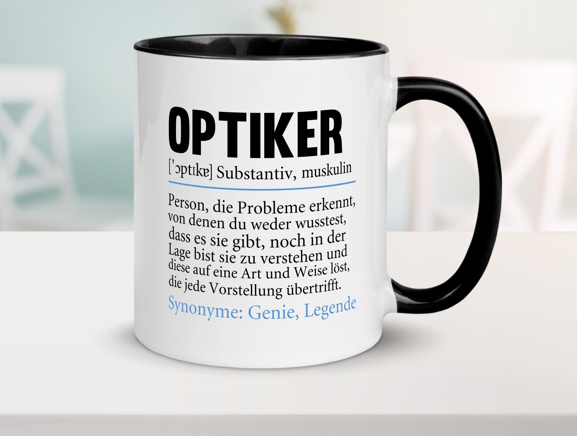 Optiker | Spruch Augenoptiker Beruf Humor v2 lustiger Geschenk Arbeit Kollegen