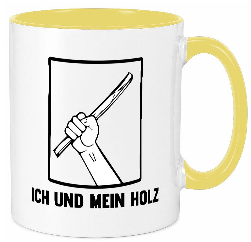 Ich und mein Holz | Holzfäller Holzmacher Geschenkidee Humor Tasse
