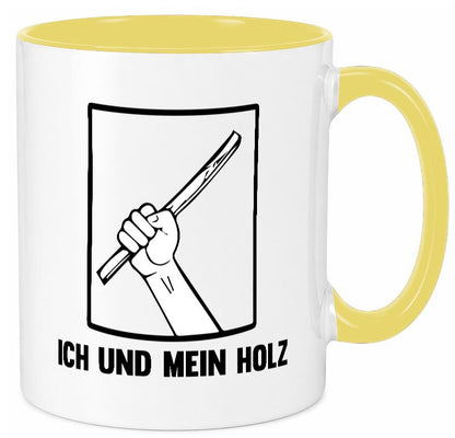 Ich und mein Holz | Holzfäller Holzmacher Geschenkidee Humor Tasse