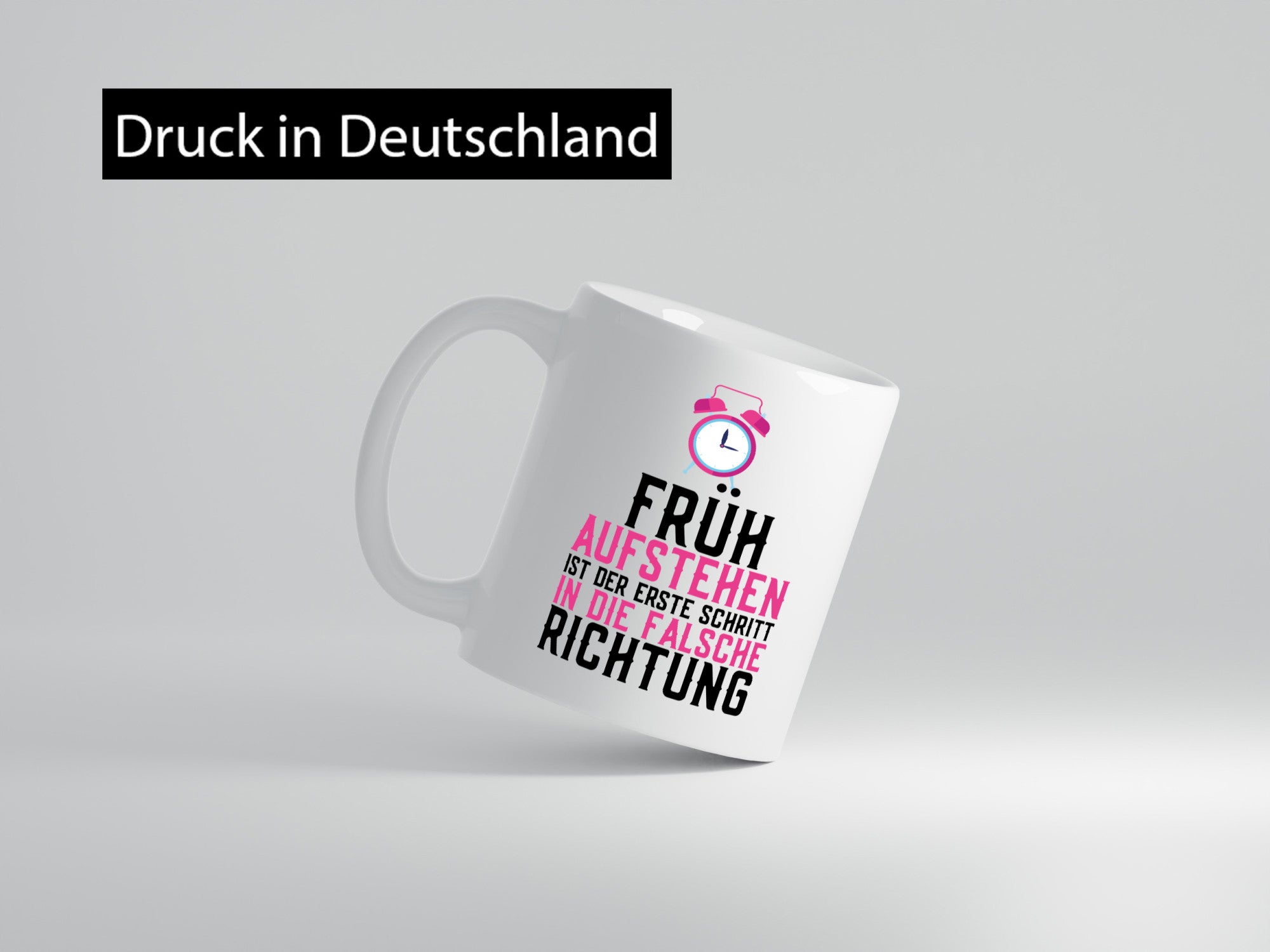 Früh aufstehen | Falsche Richtung Morgenmuffel Müdigkeit lustig Humor