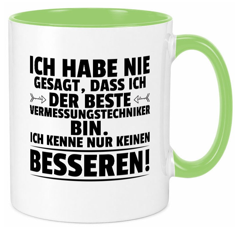 Der Beste Vermessungstechniker | Techniker lustiger Spruch Geschenk Humor Tasse