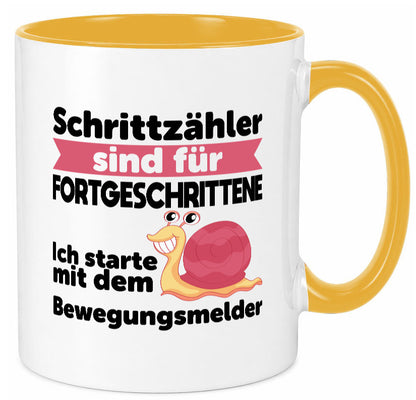Schrittzähler Fortgeschrittene, Bewegungsmelder | Schnecke Geschenk Humor