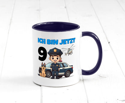 9. Geburtstag | 9 Jahre Polizei Kind Polizeiauto lustig Geschenkidee Geschenk