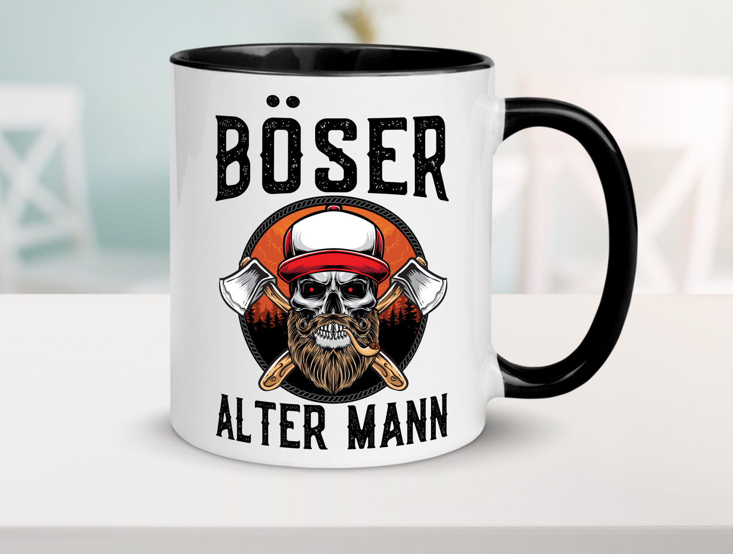 Böser alter Mann Humor Geschenkidee Tasse