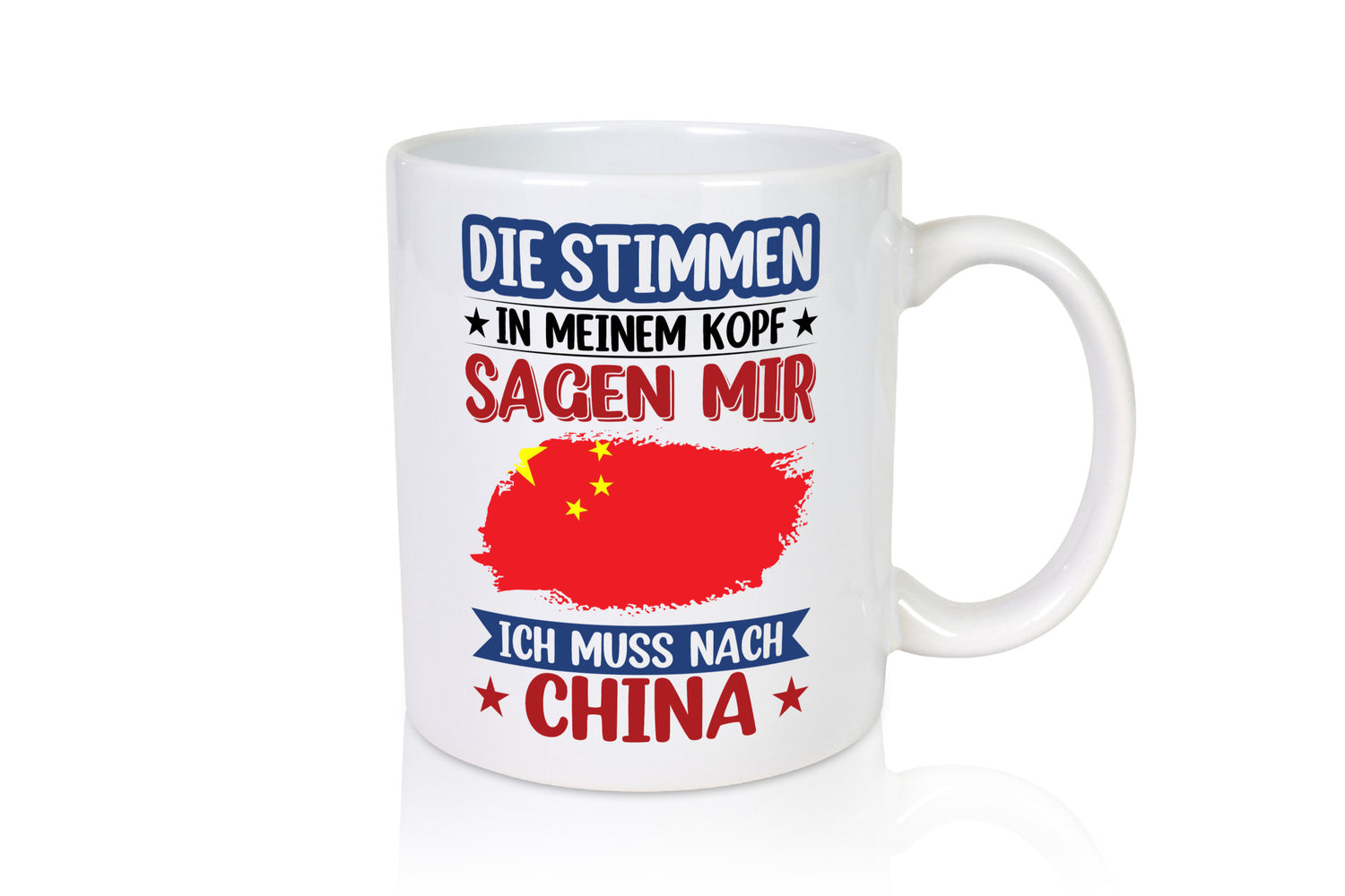 China | Urlaub Stimmen in meinem Kopf Traumland Humor Geschenkidee Tasse
