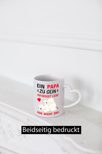 Papa sein | Stiefvater Tasse Liebe nicht DNA Kinder Geschenkidee Familie Humor