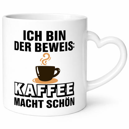 Kaffee macht schön | Kaffeetrinker Tasse lustig Geschenk Humor Geschenkidee