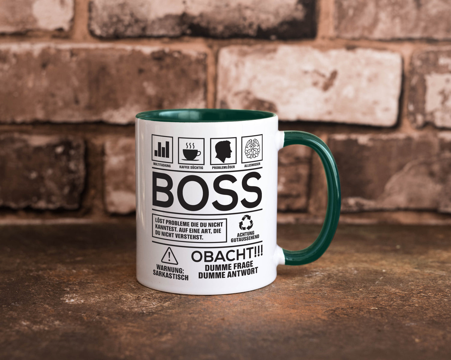 Achtung Probleme Boss | Führungskraft Vorgesetzter lustig Humor Geschenkidee