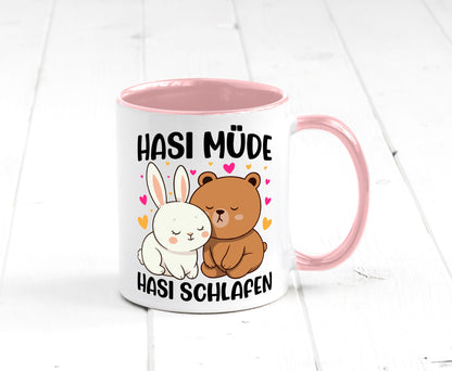 Hasi Müde | schlafen Kaninchen Häschen v2 lustiger Spruch Geschenk Humor