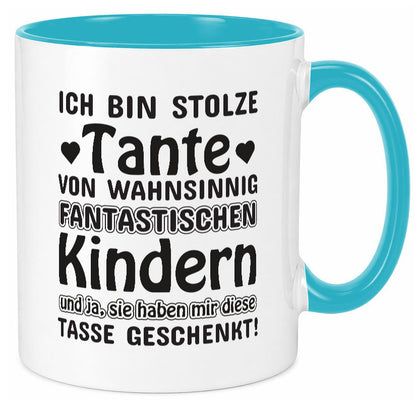Stolze Tante | Spruch Tasse lustig Neffe Nichte lustiger Geschenk Humor