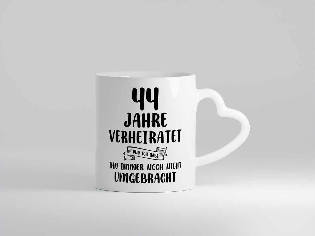44 Jahre Verheiratet, immer noch am Leben! Humor Geschenkidee Tasse