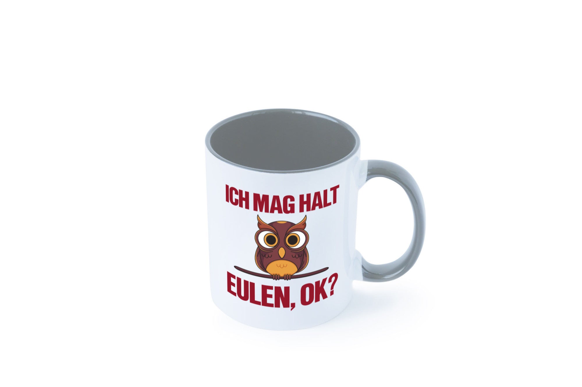 Ich mag Eulen | Spruch süße Eule Motiv lustiger Geschenk Humor Geschenkidee