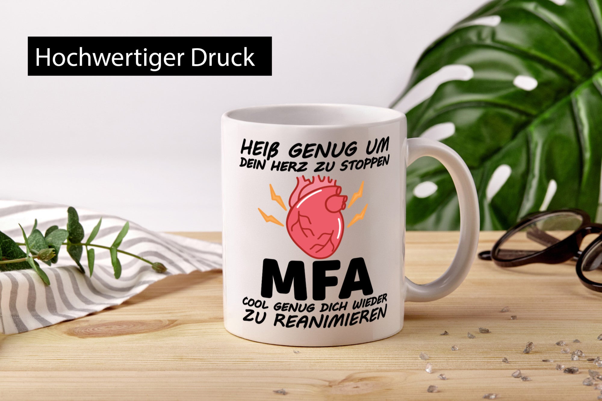 MFA Tasse | Herz Motiv Krankenpfleger Statement lustiger Spruch Geschenk Humor