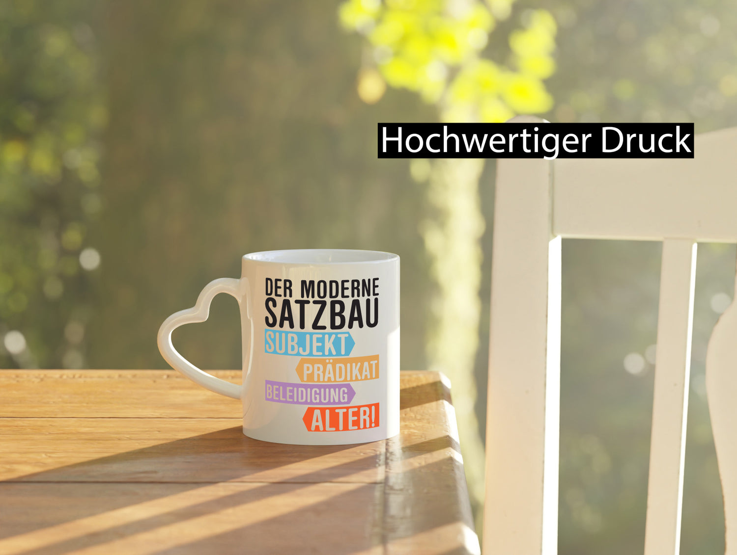 Moderner Satzbau | Lehrer Lehrerin Kollege lustig Arbeit Kollegen Büro Geschenk