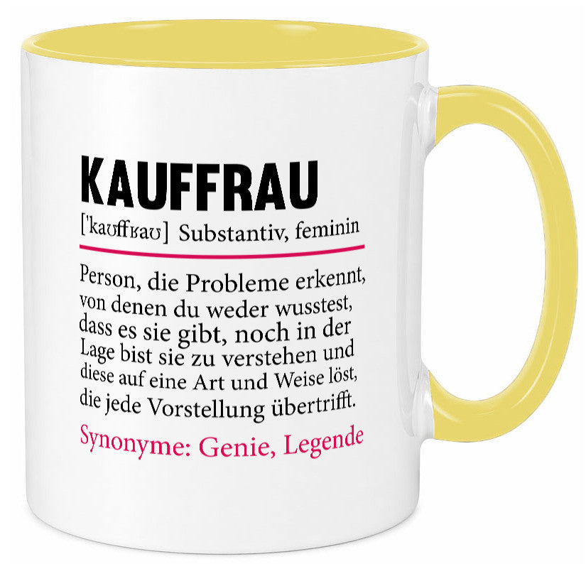 Kauffrau | Humor Spruch Definition Kauffrauen Geschenkidee Tasse