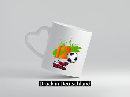 12. Geburtstag | Jungen Fußball Fußballspieler Humor Geschenkidee Tasse