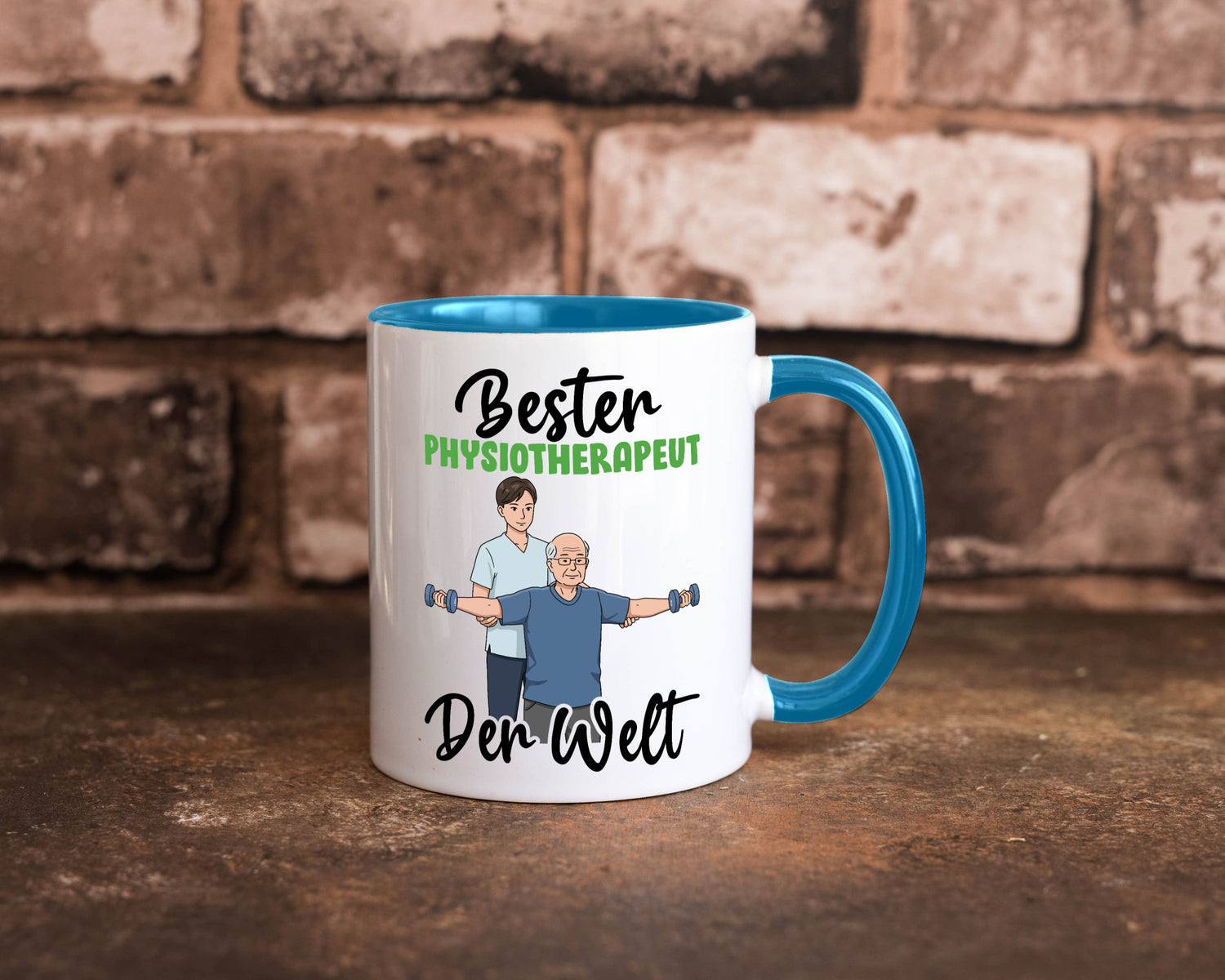 Bester Physiotherapeut v3 Geschenk Humor Geschenkidee lustiger Spruch Tasse