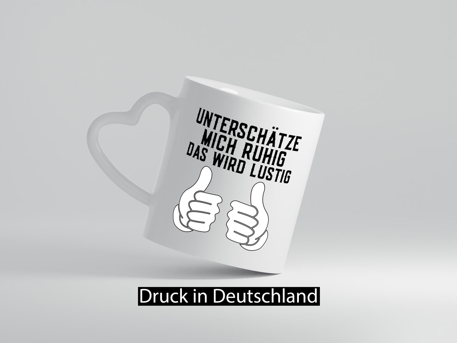 Unterschätzt mich ruhig | Daumen hoch lustiger Spruch Geschenk Humor