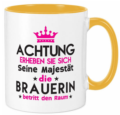 Seine Majestät Brauerin | Bier Brauerei lustig Humor Geschenkidee Geschenk Tasse