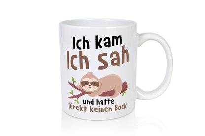 Keinen Bock | müdes Faultier Faulpelz Comic Schlafen Geschenkidee Tierliebhaber