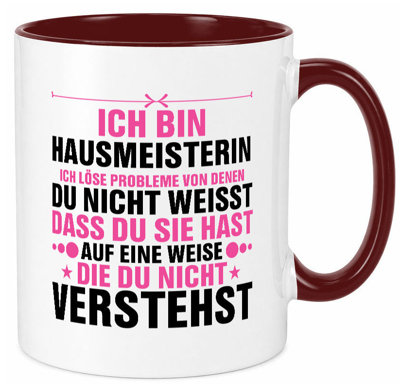 Löse Probleme: Hausmeisterin | Hauswart v2 Geschenk Humor Geschenkidee lustiger