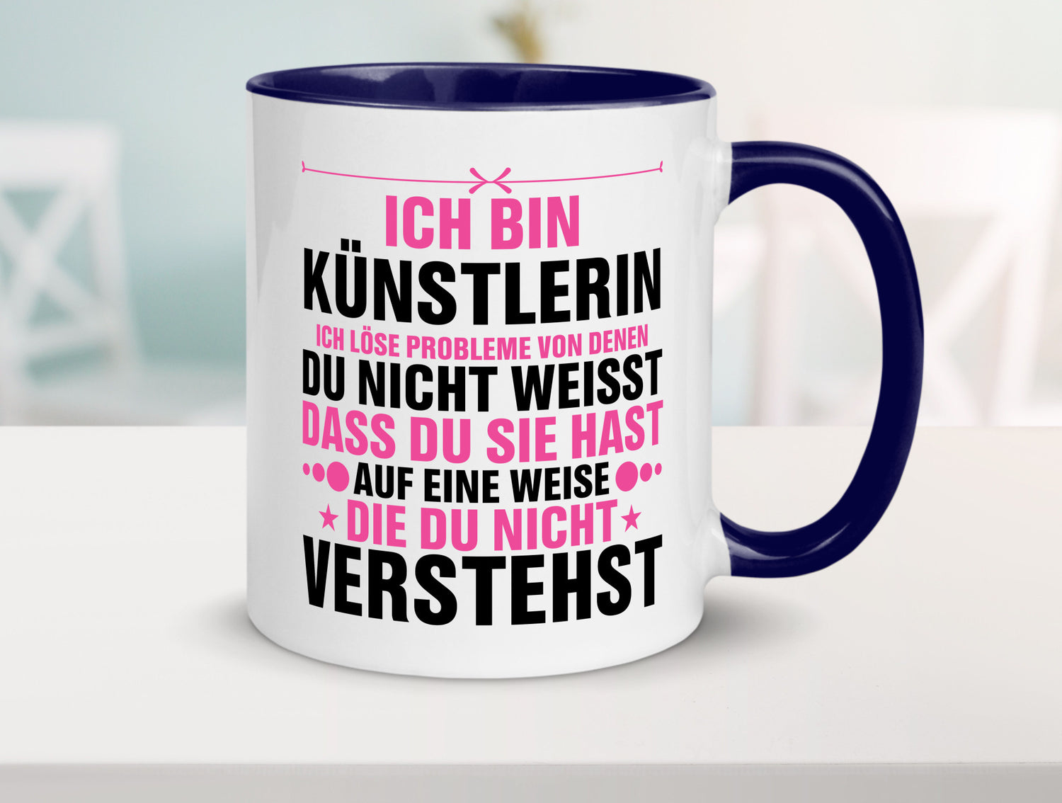 Löse Probleme: Künstlerin | Kunst v2 Geschenkidee Humor Tasse