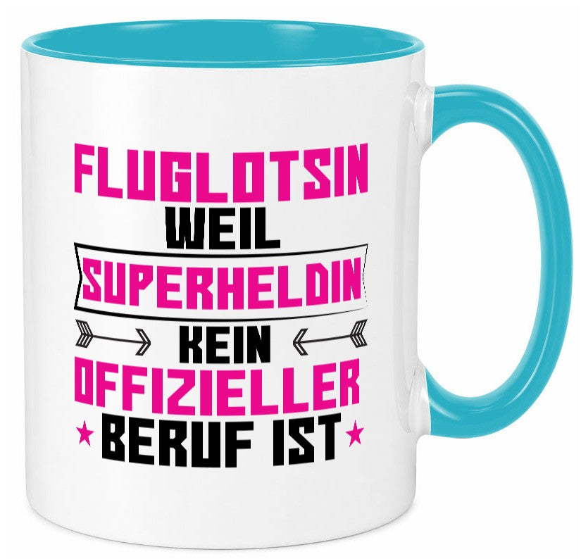 Superheldin Fluglotsin | Flughafen Flugverkehr Geschenkidee Humor Tasse